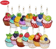 15 cupcakes nøgleringe